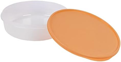 Cofan Fiambrera para Tortilla Redonda | Medida: 24,5 x 6,5 cm | Accesorios de Cocina (Naranja)