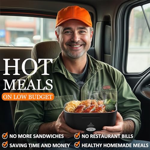  Fiambrera eléctrica 80W 1,5 L isotérmica para viajes y picnics
| Fiambrera eléctrica 1,5 L con cubiertos para camping y